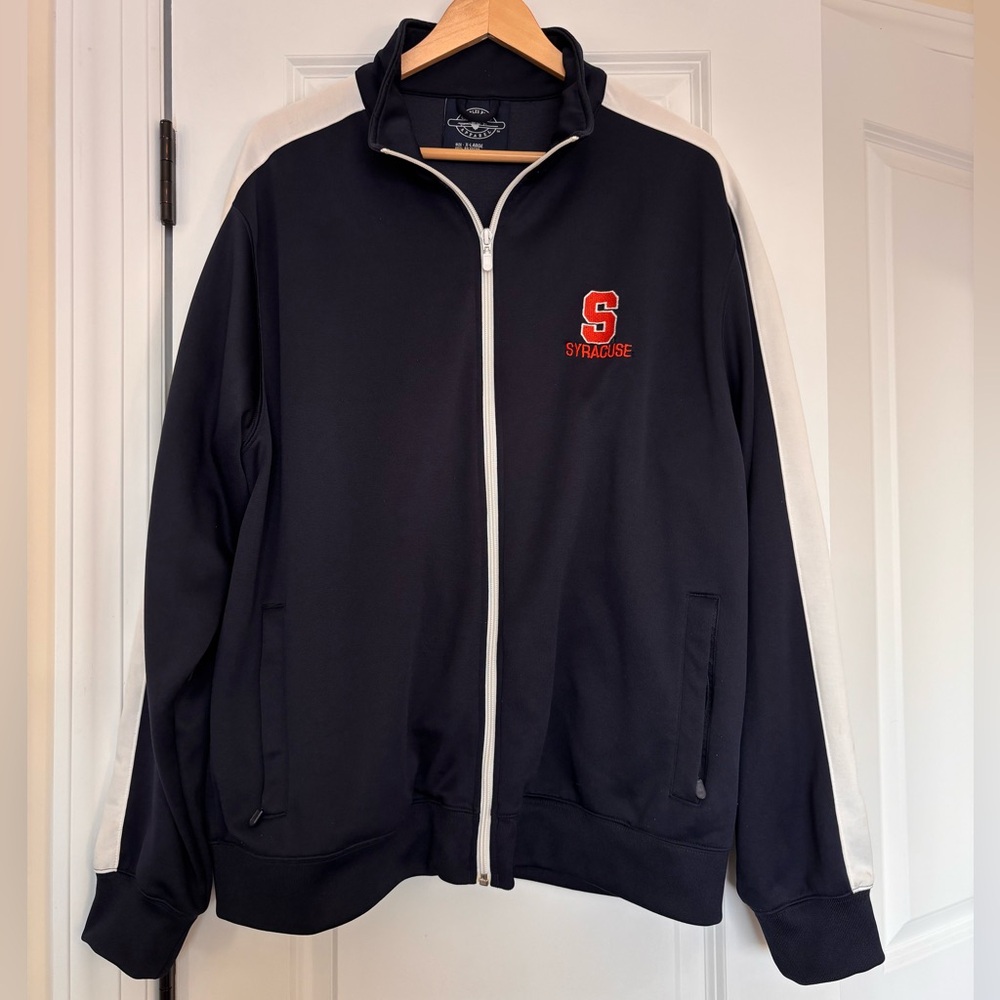 Charles River Apparel Syracuse University Navy Zip-Up Jacket Extra Large Mens